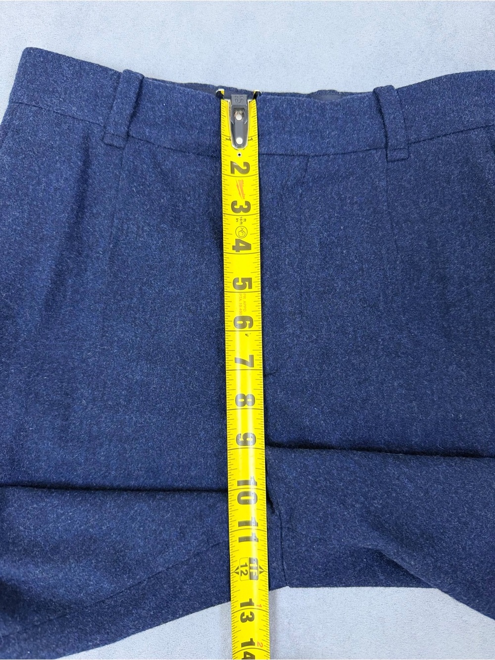 Chloe Women’s Wool Cashmere Trousers Abyss Blue Made in Italy - Picture 9 of 12
